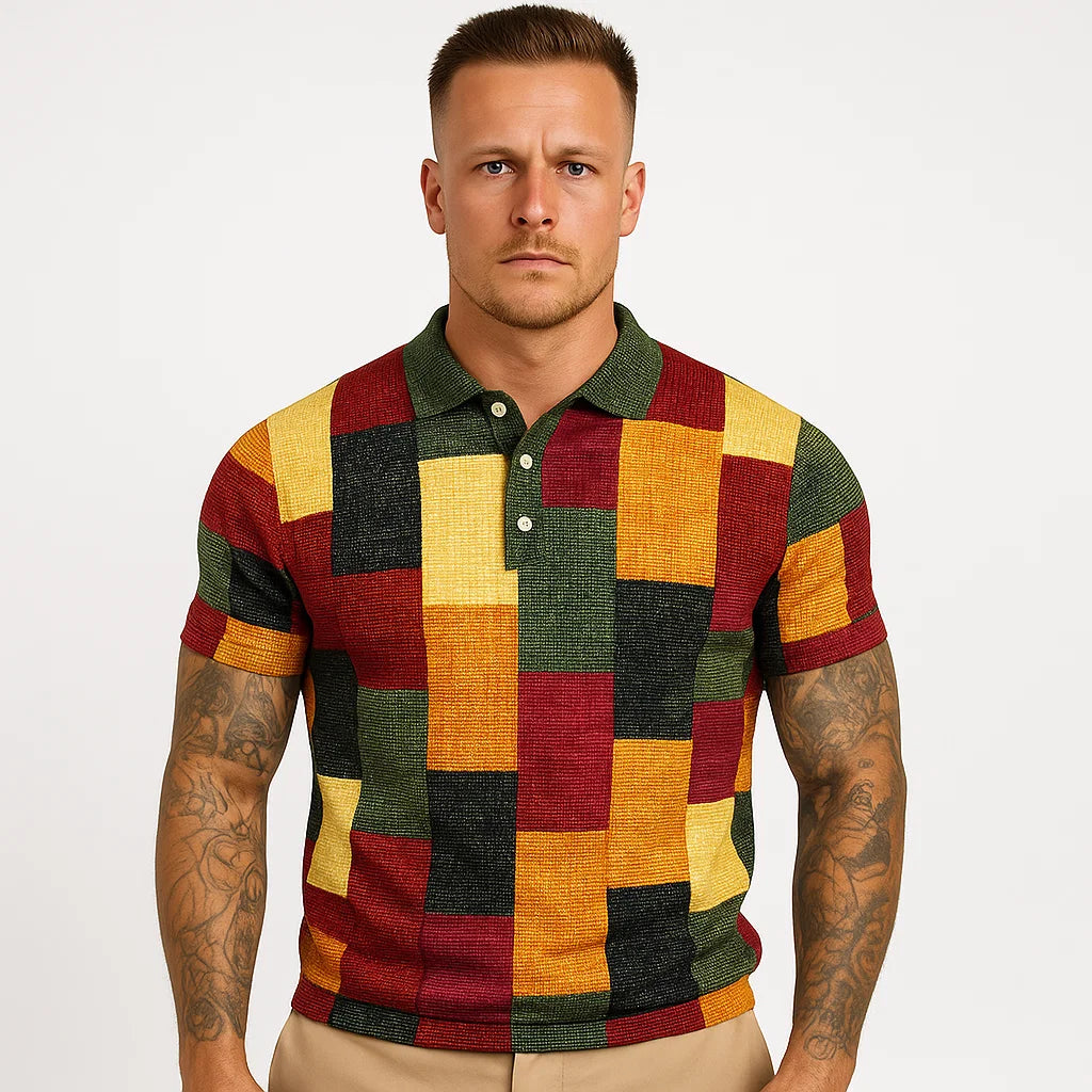Męska Koszulka Polo Designerska z Wzorem