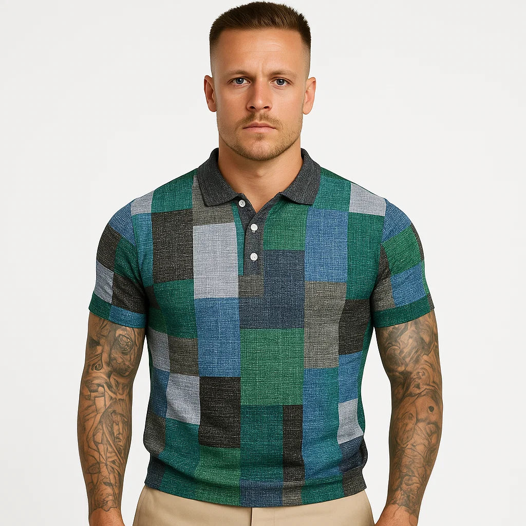 Męska Koszulka Polo Designerska z Wzorem