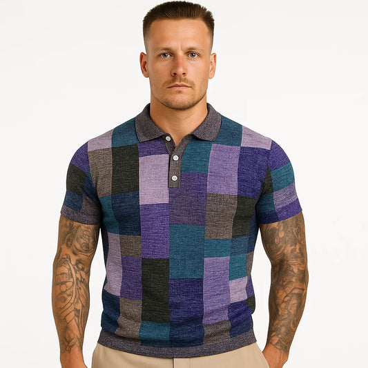 Męska Koszulka Polo Designerska z Wzorem