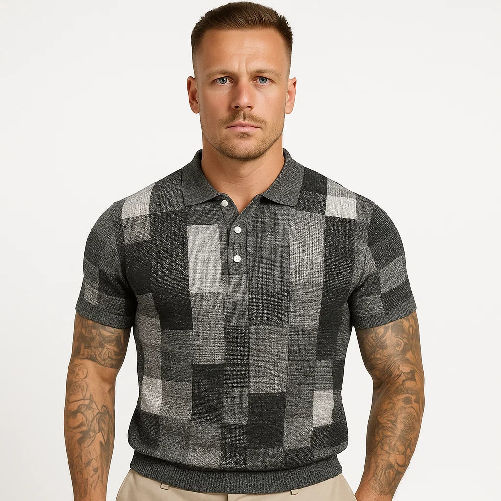 Męska Koszulka Polo Designerska z Wzorem