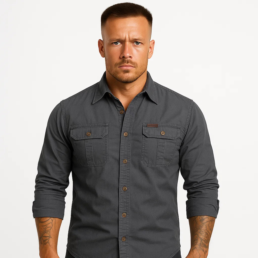 Męska Koszula Casual Slim Fit z Wzorem
