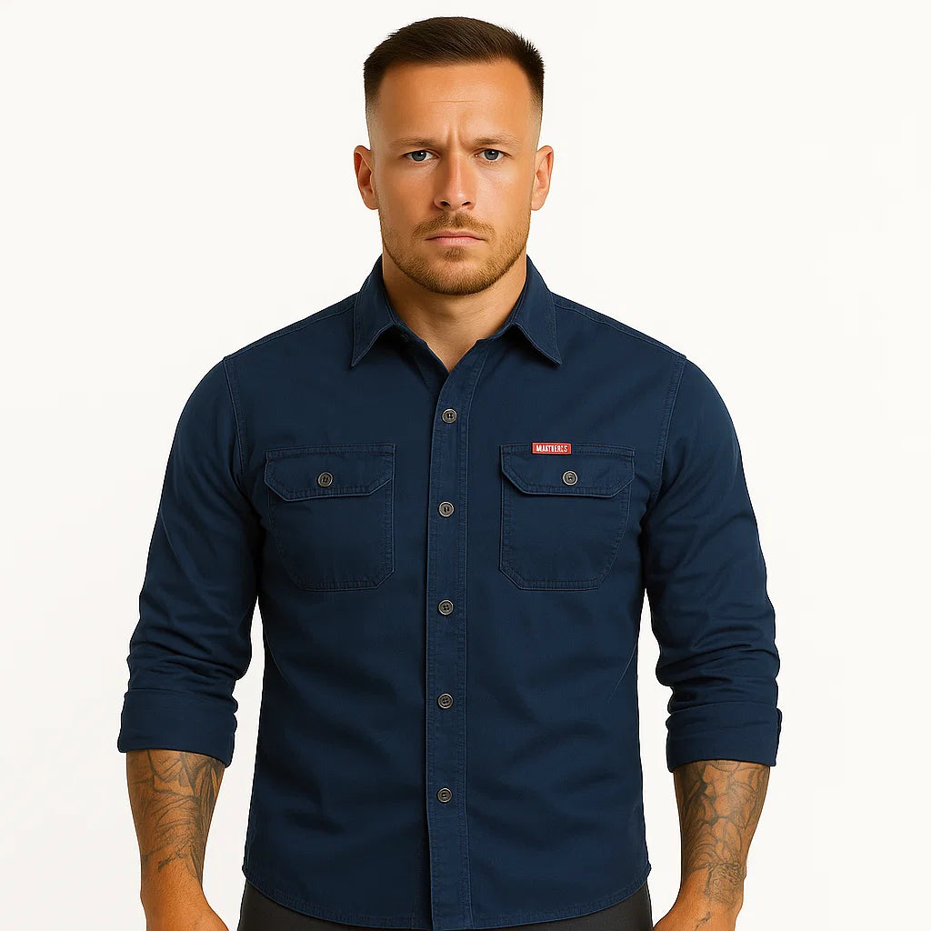 Męska Koszula Casual Slim Fit z Wzorem